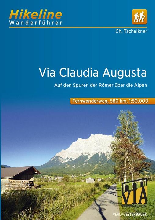 Produktbild Hikeline Wanderführer Via Claudia Augusta 50000 (Deutsch, Esterbauer Verlag, 2017)