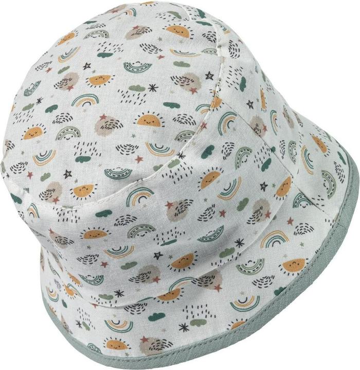 Immagine prodotto Sterntaler Cappello da sole con protezione per il collo verde pietra arcobaleno taglia 49 (49)