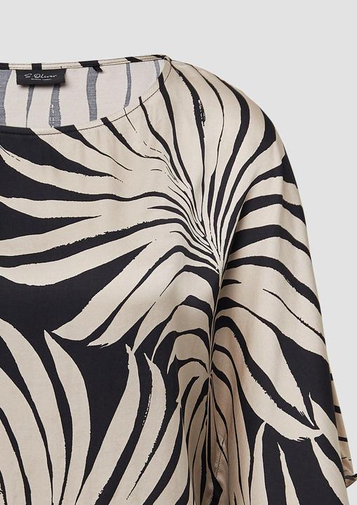 Produktbild s.Oliver Bluse Fliessende Poncho-Bluse aus Satin (S)