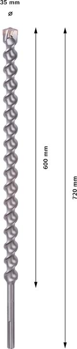 Produktbild Bosch Professional Zubehör Hammerbohrer SDS max-7, 35 x 600 x 720 mm (35 mm)