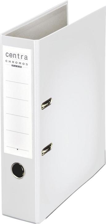 Produktbild Centra Chromos-Ordner, 80 mm, A4, weiss Einband mit PP-Folie kaschiert, mit Schlitzen (A4, 80 mm, 1 Stück)