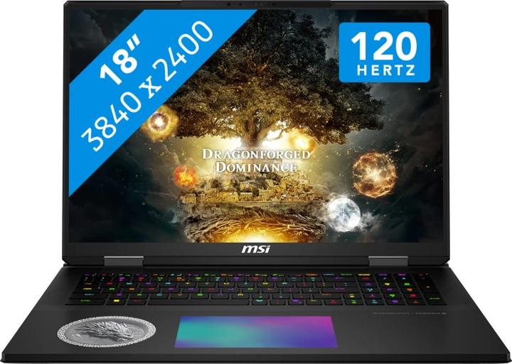 MSI Titan 18 HX Dragon Edition Norse Myth A2XWJG-405NL (9S7-1824A5-405) (18", 6000 GB, 96 GB, Eng. Int., Intel Core Ultra 9 285HX)