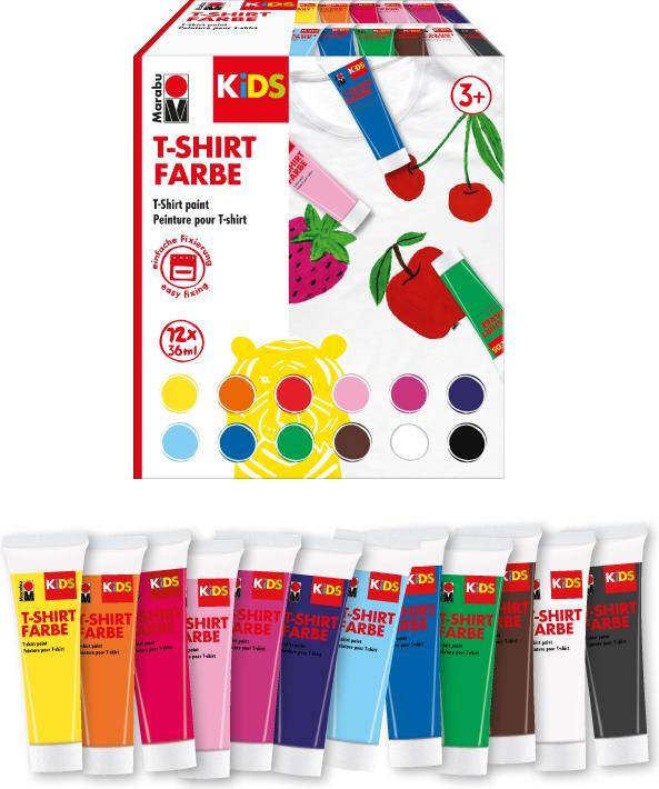 Marabu KiDS T-Shirt Farbe (Multi, 36 ml)