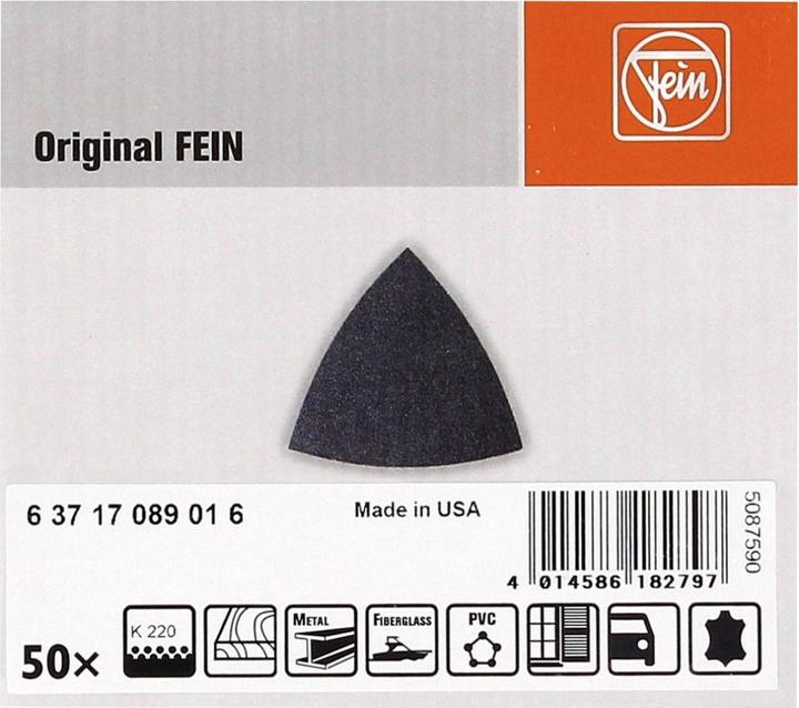 Produktbild Fein Deltaschleifpapier mit Klett (220)