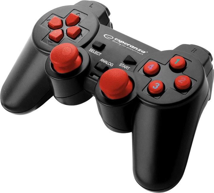 Produktbild Esperanza EGG102R Gaming-Controller, USB 2.0 Gamepad Analog / Digital PC (PC)