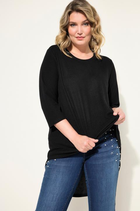 Actual product image Miamoda Sweater with rounded hem and 3/4 sleeves (50, 52)