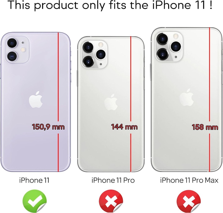 Produktbild Nalia Spiegel Hartglas Hülle (Apple iPhone 11)