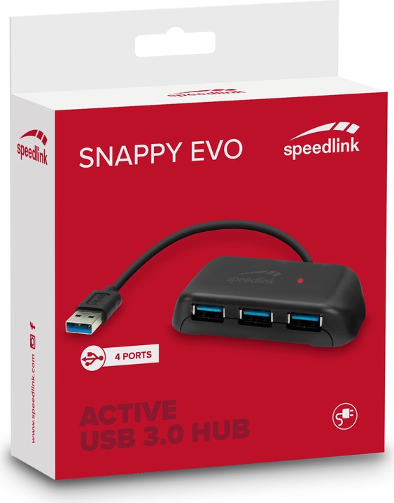 Actual product image Speedlink Snappy Evo (USB-A, 4 Ports)