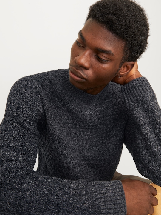 Produktbild Jack & Jones Einfarbig Strickpullover mit Rundhals Strickpullover mit Rundhals (XL)
