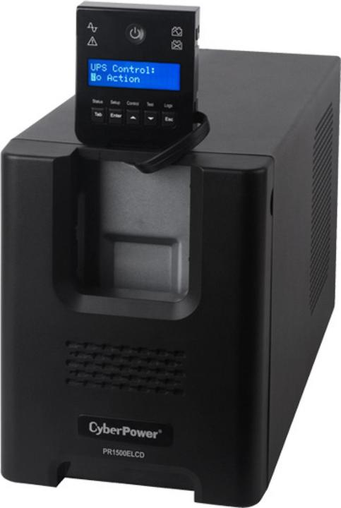 Image du produit Cyberpower PR1500ELCD Line-Interactive 1500VA/1350W Sinsuwelle AVR LCD Sortie(8) IEC RS232 USB HID EPO SNM... (1500 VA, 1350 W, Line-interactive Onduleur)