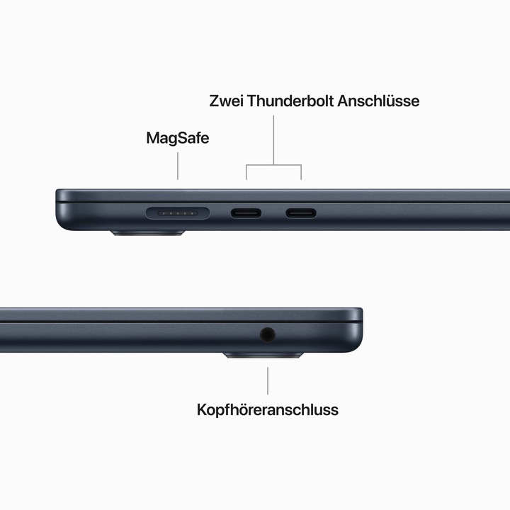 Actual product image Apple MacBook Air – 2023 (15", M2, 16 GB, 512 GB, DE)