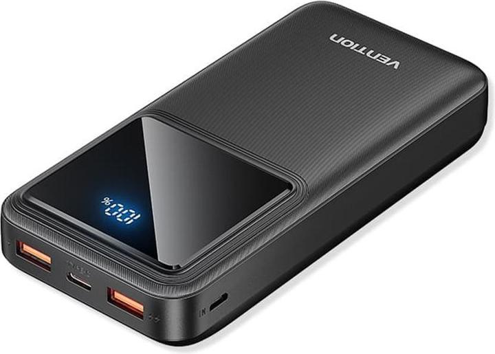 Produktbild Vention Powerbank,, FHLB0, 20000mAh, Micro-USB, USB-C, 2xUSB-A, 22.5W (black) (20000 mAh, 22.50 W, 74 Wh)
