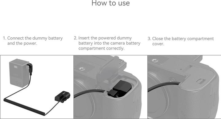 Produktbild SmallRig DT-E6P Stromkabel (DC-Kuppler)