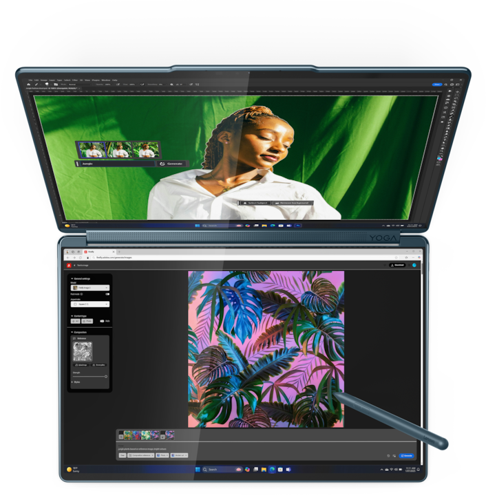 Actual product image Lenovo Yoga Book 9 (14", Intel Core Ultra 7 255H, 32 GB, 1000 GB, DE)