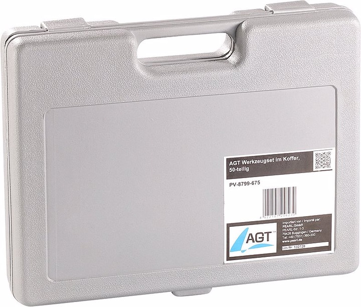 Produktbild AGT Werkzeugset im Koffer, 50-teilig (50 Teile)