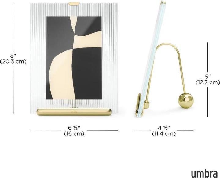 Actual product image Umbra Flute brass picture frame, 13 x 18 cm (13 x 18 cm)