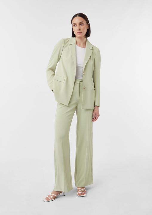 Image du produit Comma Hose Fliessende Wide-Leg-Hose mit Bindegürtel (48)