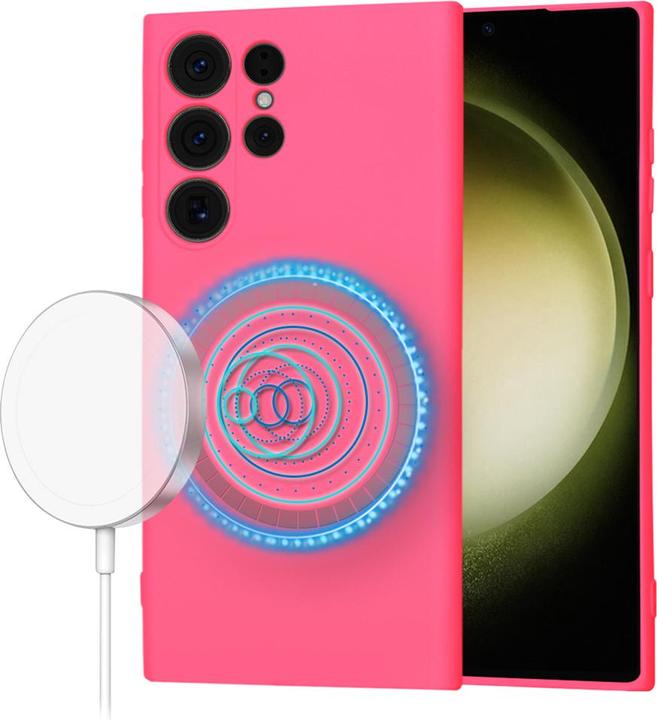 Produktbild Techsuit - SoftFlex MagSafe - Samsung Galaxy S23 Ultra - Hot Pink (Samsung Galaxy S23 Ultra)