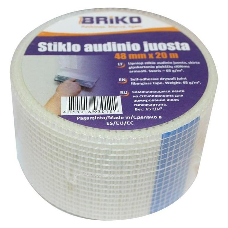 Briko, Nastro Adesivo, Self Adhesive Mesh Tape 48MMX20M 65G/M2 (48 Mm)