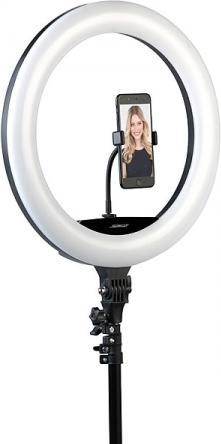 Produktbild Somikon XL-LED-Ringlicht mit Smartphone-Halter (Ringlicht)