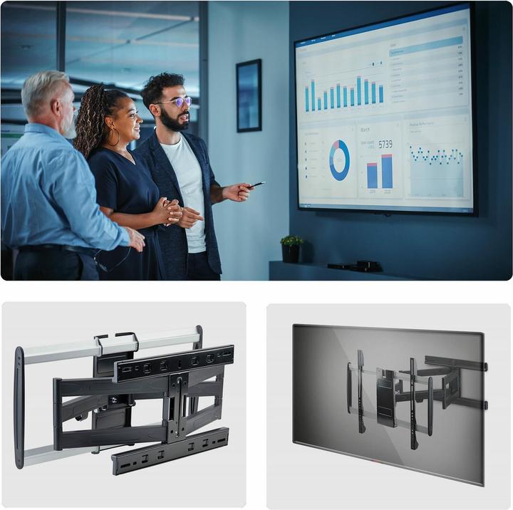 Image du produit StarTech Ultra-Slim TV Wall Mount. Nms Ns Wall (Mur, 45 kg, 32" - 65")