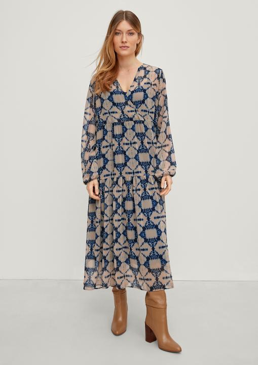 Image du produit Comma Kleid Chiffonkleid mit Unterkleid (36)