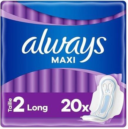 Always Maxi Damenbinden Grösse 2 Lang mit Flügeln 20 Pads (20 x)