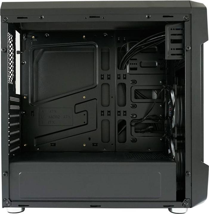 Actual product image LC-Power Case Gaming 984B-ON Dragonslayer-2 Black USB3. - Case (Mini-ITX)