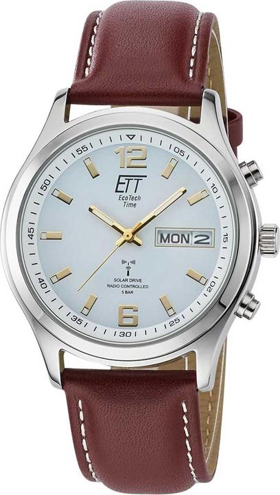 Produktbild Conrad Components Eco Tech Time Solar Funk Gobi Herrenuhr (Analoguhr, Funkuhr, Digitaluhr, 40 mm)