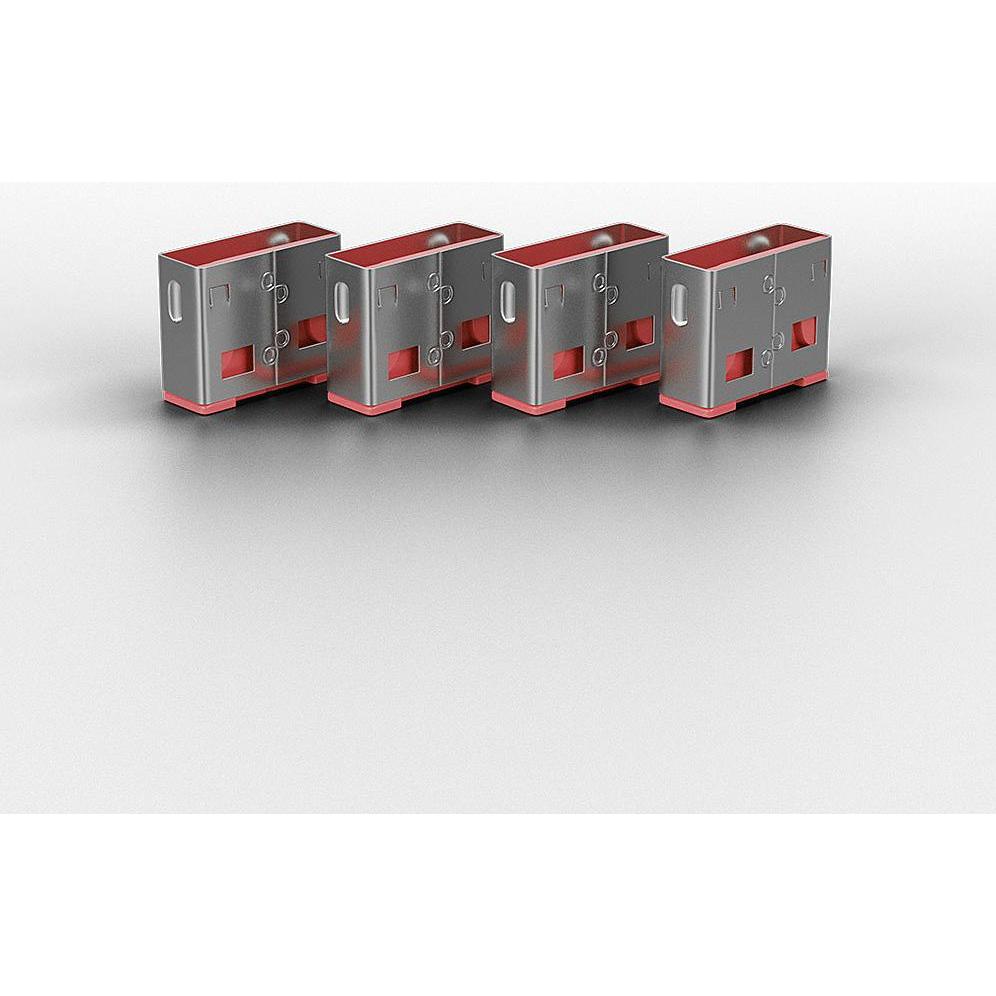 Thumbnail - Lindy USB Port Locker 10 Stück, Notebook Security, Rosa