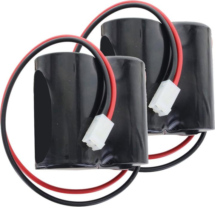 Actual product image Abus 2 pieces replacement battery for FU2986, FU8220, FU8222, Secvest compatible for 2WAY wireless (2 pcs., Device specific)