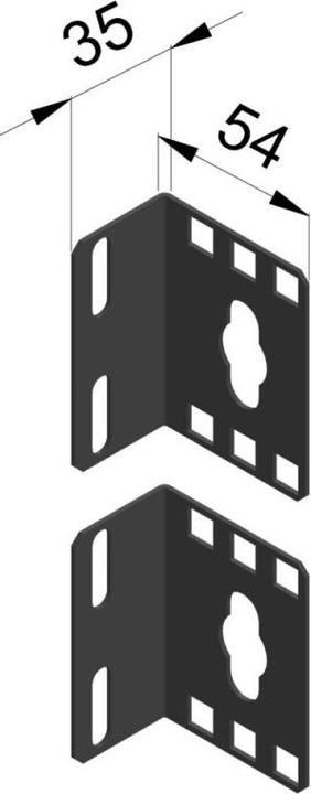 Produktbild Enoc Montagewinkel 1HE vertikal EPVB X1-S - Rack-Zubehör