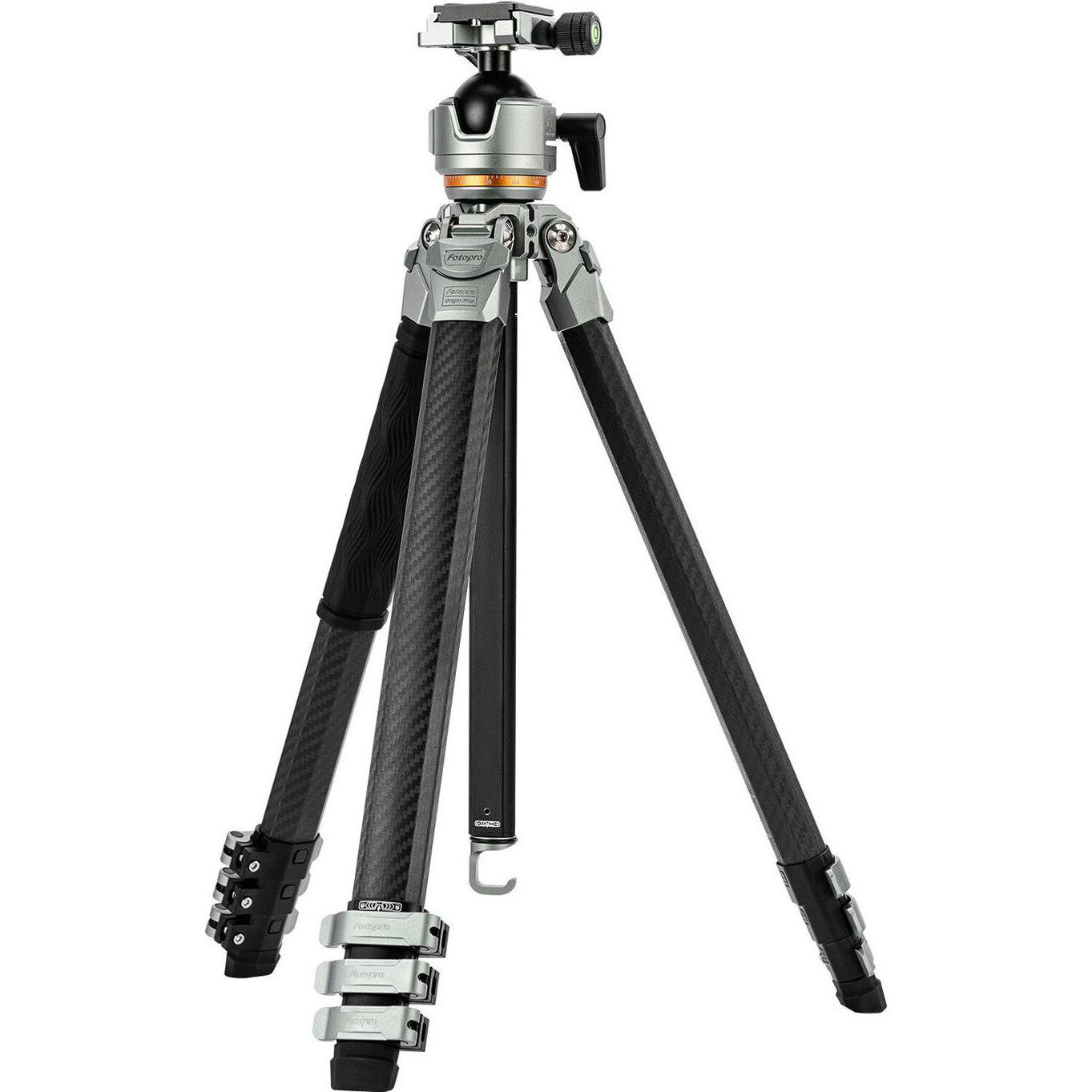 Fotopro Origin Plus + O 8H Carbon Tripod Grey, Treppiede