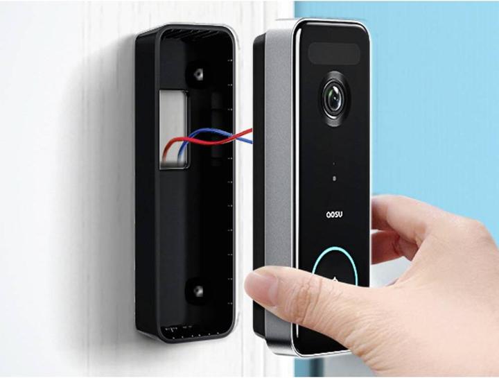 Produktbild Aosu V8P Video-Türsprechanlage WLAN Komplett-Set 1 Stück Grau, Weiss (WLAN)