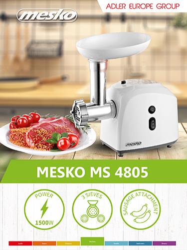 Actual product image Mesko MS 4805 meat grinder