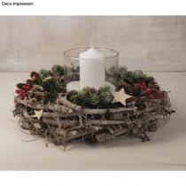 Actual product image Rayher Willow wreath white wiped 40cm