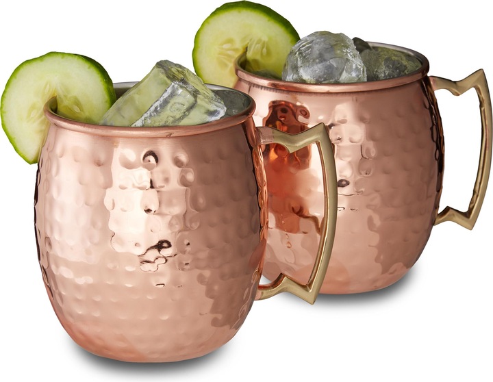 Actual product image Relaxdays Moscow Mule (5 dl, 2 x, Moscow Mule mug)