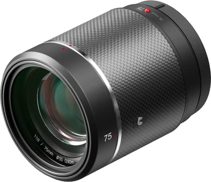 Actual product image DJI DL 75 mm lens F1.8 ASPH (Drone lens)