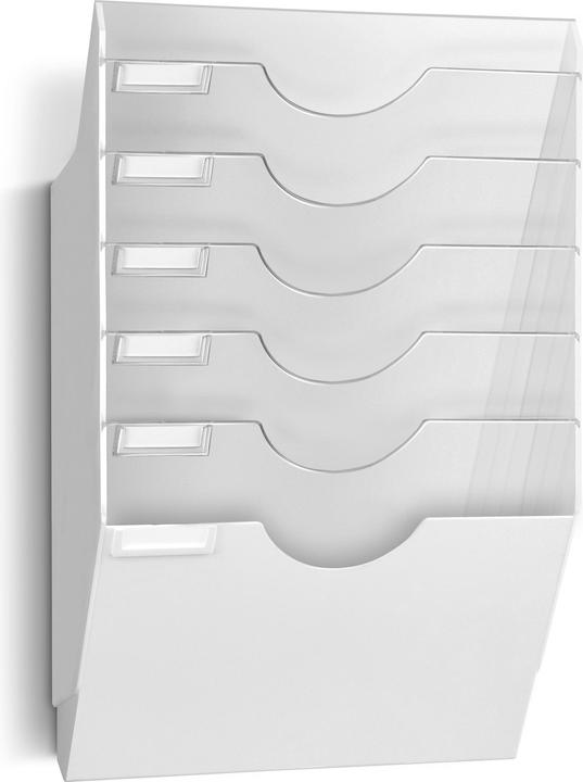 Image du produit Cep Porte-brochures mural ReCeption, DIN A4, 6 compartiments, blanc (24 x 32, A4)