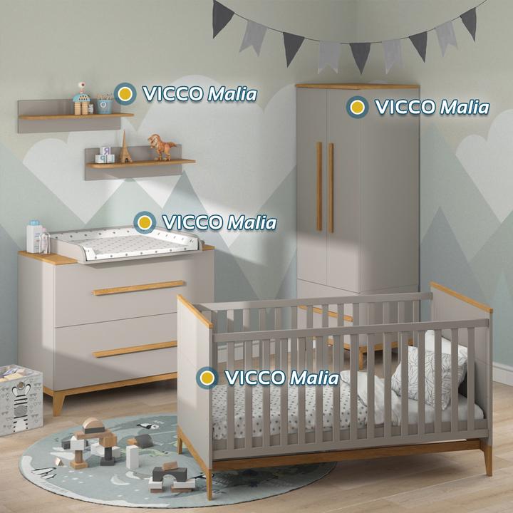 Image du produit VitaliSpa Kinderbett Malia, Cashmere-Eiche, 143.2 x 81 cm
