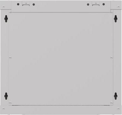Produktbild Lanberg Wandmontierte Schrank 19 9HE 540x350 graue mit Glastüren (FLAT PACK) (10.86 HE, 19 Zoll Rack)