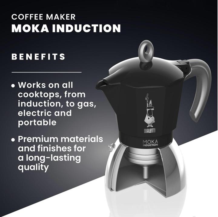 Actual product image Bialetti moka induction (4 T.)