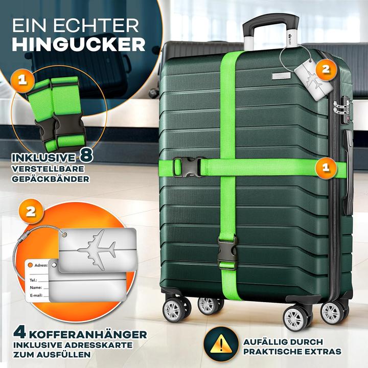 Actual product image Tillvex 4-teiliges Reisekoffer-Set mit Kofferzubehör