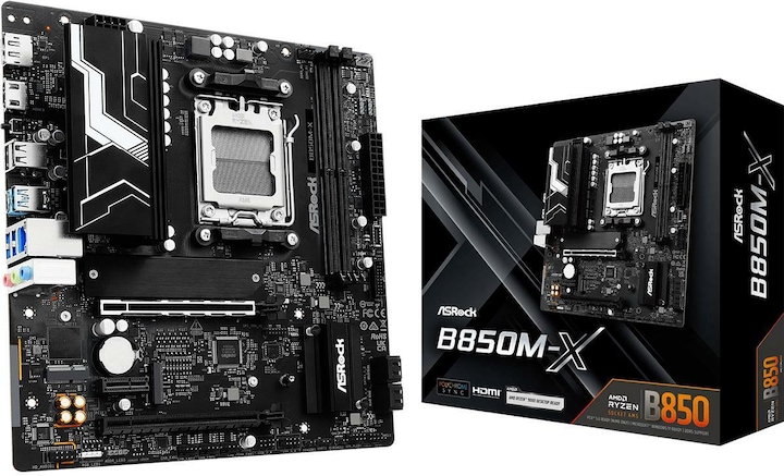 Actual product image AsRock B850M-X (AM5, AMD B850, mATX)