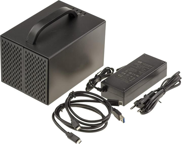 Actual product image Kalea-informatique USB 3.2 Gen 2 10G Enclosure for 4 SATA Hard Drives (2.5", 3.5")