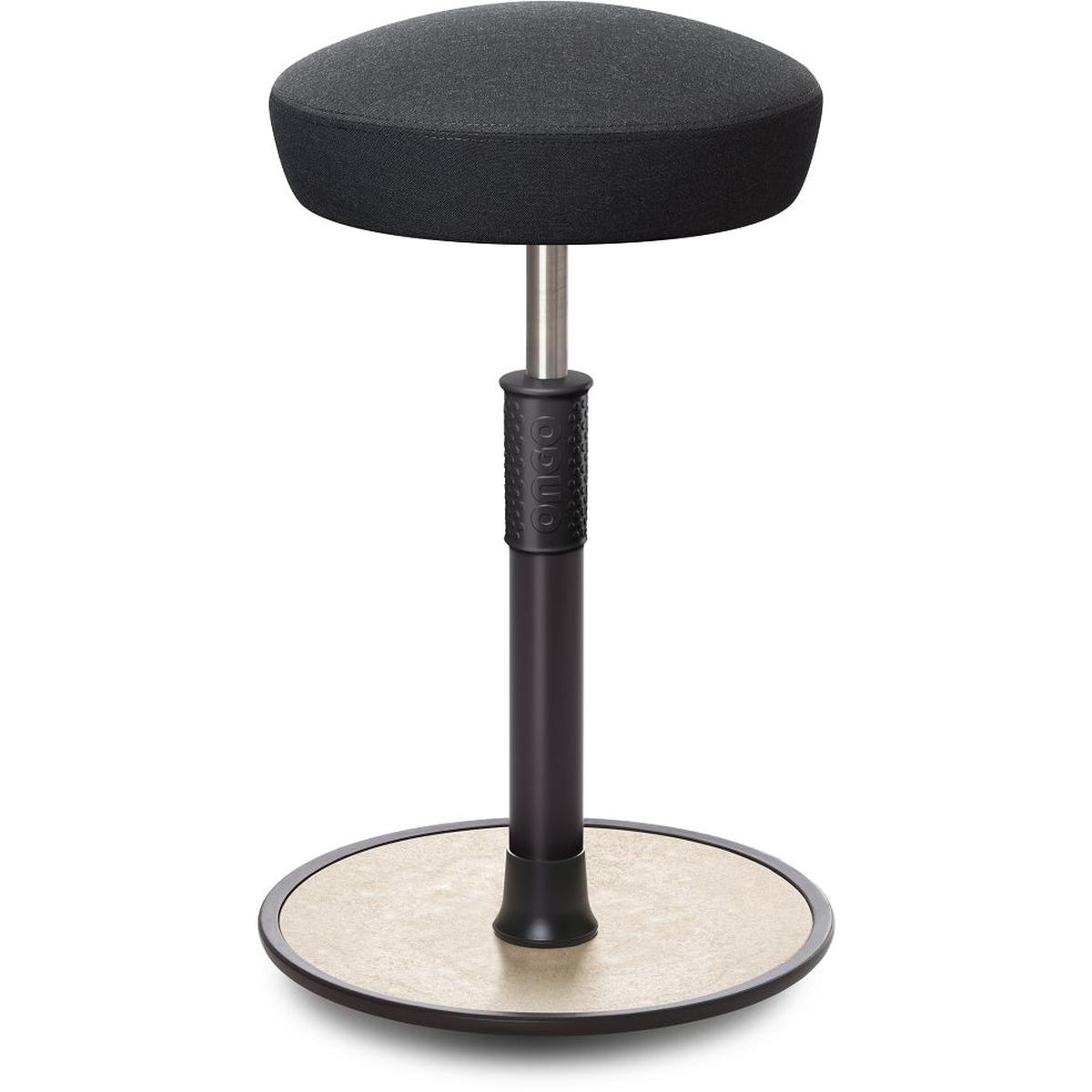 Ongo, Bürostuhl, Sitz- Stehhocker Free Tall Hutsitz kvadrat Remix Anthrazit schwarz /cremeweiss