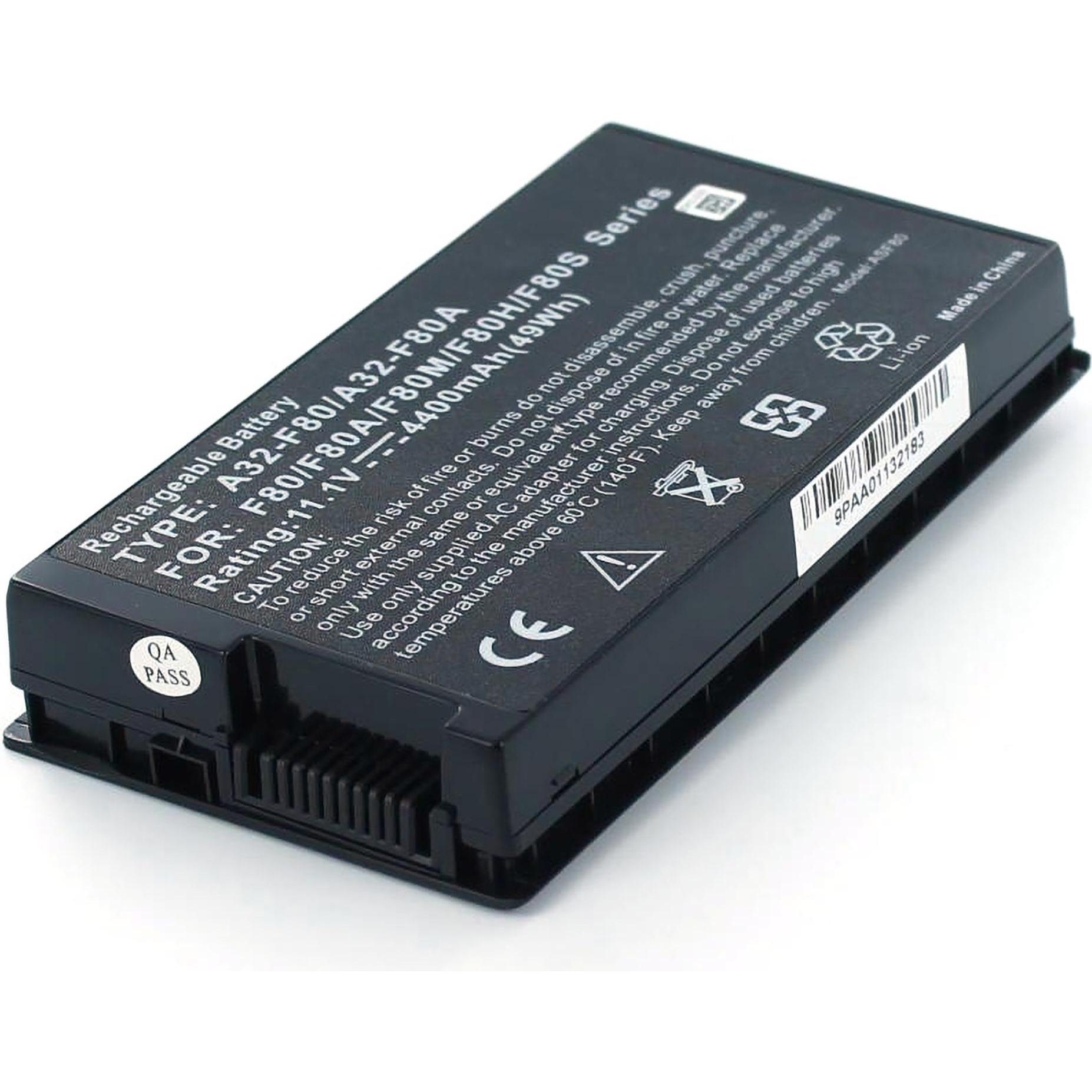 CoreParts Laptop Battery for Asus (6 Zellen, 4400 mAh), Notebook Akku, Schwarz