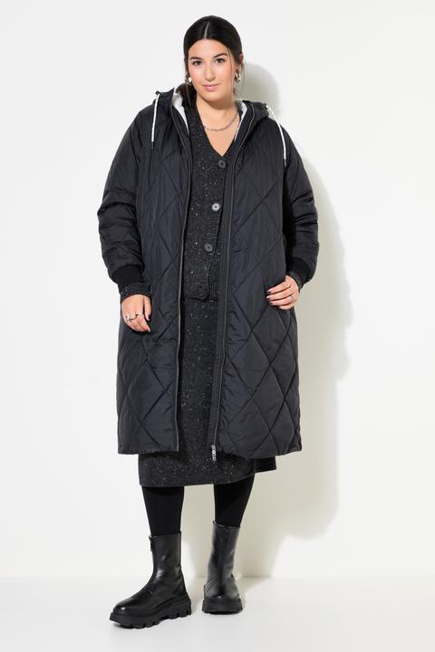 Produktbild Studio Untold Steppmantel, Loose Shape, Kapuze, 2-Wege-Zipper, Langarm, Teddyfutter (46, 48)