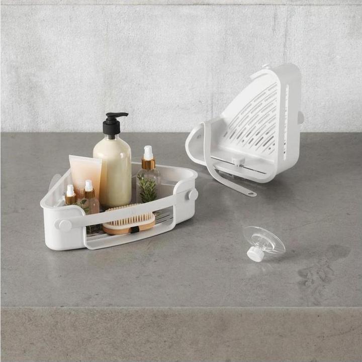 Produktbild Umbra FLEX Klebe-Eckbehälter, grau (19 x 30 x 9 cm)