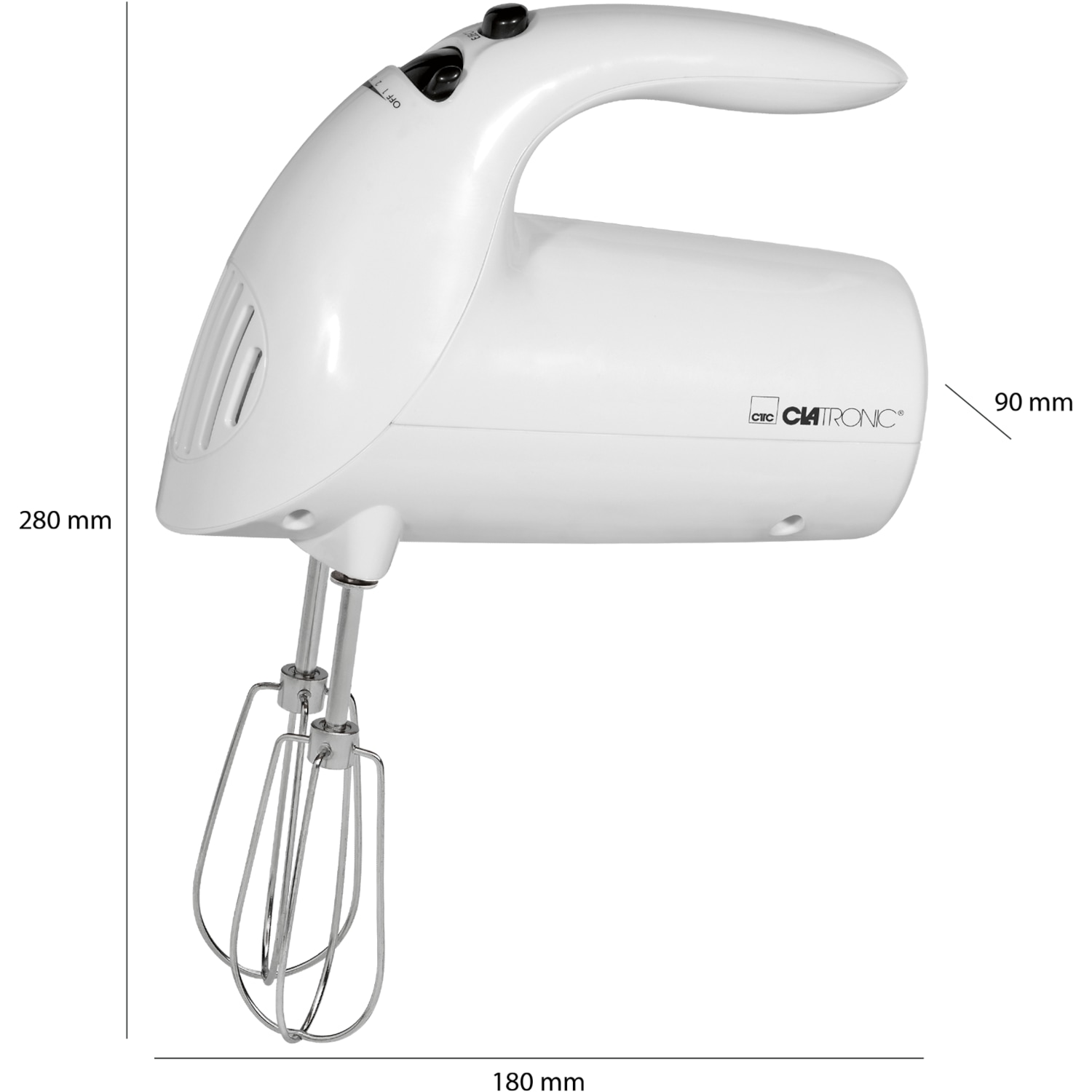 Clatronic Hm 3014, Handmixer, Weiss